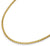 Guldbelagt halsband med boxkedja, titan, solid länklook