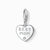 Thomas Sabo hjärtcharm i sterlingsilver med ”BEST MOM”-gravyr och tassmotiv.