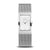 Damenuhr mit rechteckigem Saphirglas und silbernem Milanaise-Armband