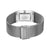 Damenuhr mit Milanaise-Armbandverschluss und silbernem Gehäuse