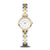 Bering Classic Damenuhr mit zweifarbigem Edelstahlarmband (silber/gold) und hellem Zifferblatt