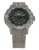 Herrklocka i titan med silverfärgat armband och svart urtavla med självlysande index
