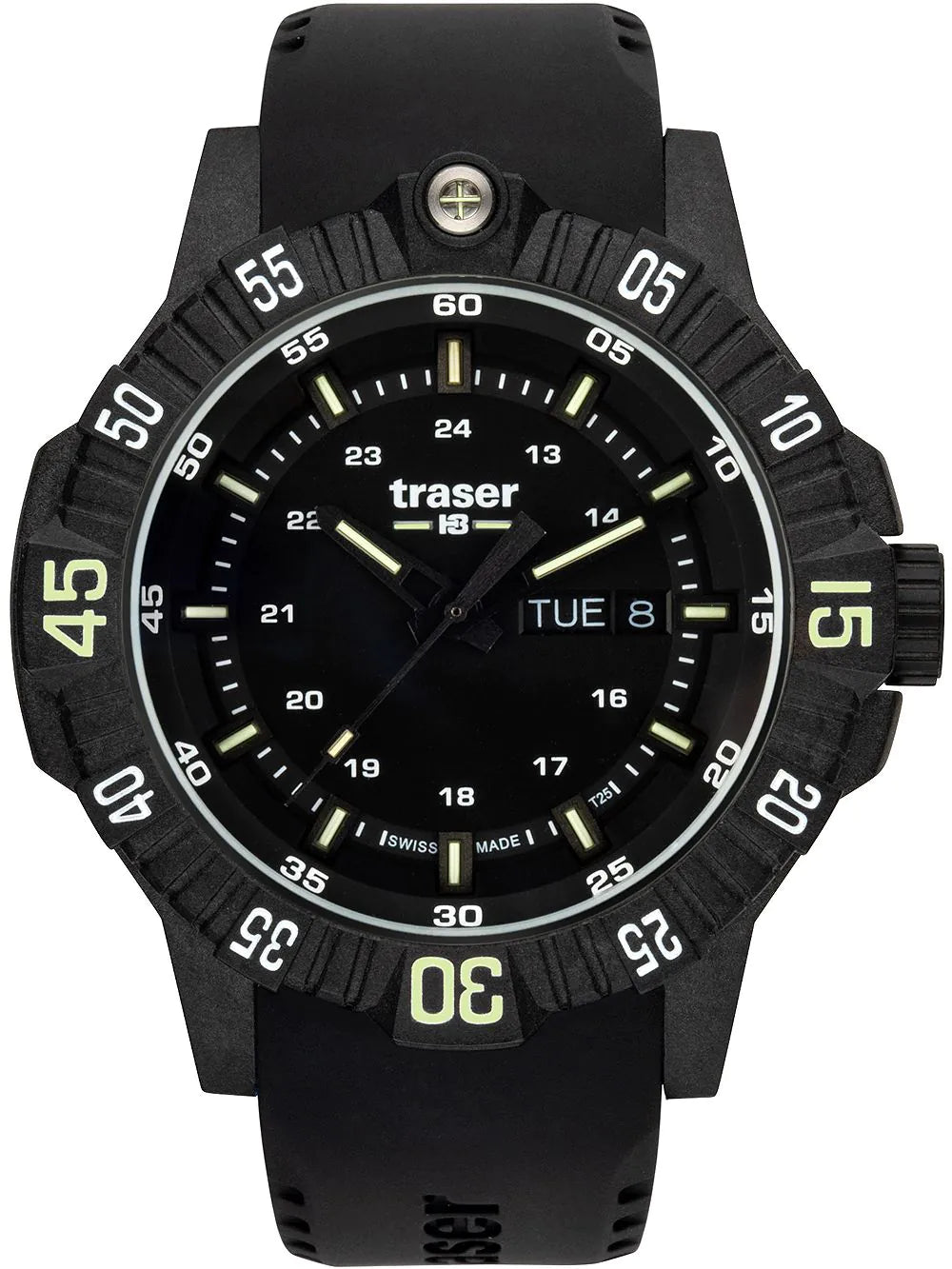 Zegarek męski Traser P99 Q Tactical Black 110722 • Trigalight • Swiss Made