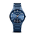 Bering Herrenuhr mit mattem Titan-Gliederarmband und blauem Zifferblatt