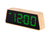Bambu-LED-väckarklocka med färgskiftande LED-display, gröna siffror (AM)