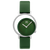 Danish Design Damenarmbanduhr mit grünem Zifferblatt und grünem Lederarmband