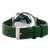 Danish Design Armbanduhr-Rückseite mit Prägung und grünem Lederband