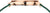 "Damenuhr-profil: roséguldpläterad boettkant med krona och grönt milanesarmband"