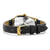 Danish Design Damenarmbanduhr mit schwarzem Lederband und goldener Schließe