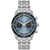 BOSS Herrenarmbanduhr: blaues Zifferblatt, Chrono-Subdials, Edelstahlband