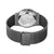 Bering Solar Herrenuhr Rückansicht mit Edelstahlboden und Mesh-Armbandverschluss