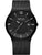 Bering Solar Herrenarmbanduhr mit schwarzem Zifferblatt und Meshband