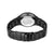 Bering Herren-Solaruhr Rückansicht, schwarzes Armband mit Gliedern und Gehäuseoberseite.