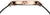 Klocka med roséguldfärgad krona på boetten och svart mesharmband i milanesisk stil