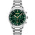 Herren-Chronograph BOSS Pioneer, grünes Zifferblatt, Edelstahlarmband, Quarzwerk