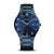 Herrenarmbanduhr Bering mit blauem Zifferblatt, Titangehäuse und Metallarmband.