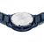 Herrenarmbanduhr Bering Gehäuseboden mit Weltkarten-Design und Metallgliederarmband.