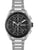Herrenchronograph BOSS Uhr mit schwarzem Zifferblatt und Edelstahlarmband