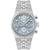 BOSS Candor Prime Herren-Armbanduhr mit Chronograph, Edelstahlband und hellblauem Zifferblatt
