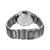 Herrenarmbanduhr geöffnet von hinten, Metallgliederarmband und verschraubte Glieder