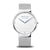 Herrenarmbanduhr BERING Max René mit weißem Zifferblatt und silbernem Mesh-Armband