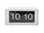 Flippklocka med transparent ram, visning 10:10 (AM), vit