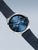 Bering Armbanduhr, seitliche Ansicht, blaues Zifferblatt mit Subdials und blauem Meshband