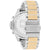 Tommy Hilfiger Bicolor Herrenuhr Seitenansicht mit Edelstahlgehäuse und Gliederarmband