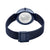 Bering Damenuhr Verschluss/Gliederband, Rückseite sichtbar, blaues Armband