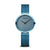 Bering Damen-Armbanduhr mit blauem Zifferblatt und Milanaise-Armband