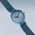 Bering Damen-Armbanduhr mit blauem Armband, rundes Gehäuse und blaues Zifferblatt
