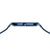 Uhrgehäuse von der Seite mit Druckknopf und blauem Milanaise-Armband