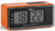 Retro-radiostyrd väckarklocka med digital LCD-display, Atlanta, orange-svart hölje
