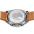 Bering Uhrboden mit Gravur, Stahlgehäuse und braunem Kalbslederarmband