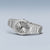 Bering damklocka med silverfärgat metallarmband, urtavla och lätt vinklad vy
