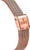 Damarmband roséguld Milanese, sidospänne med Festina-logotyp