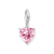 Thomas Sabo Charm-hänge Hjärta med rosa zirkonia i 925 sterlingsilver