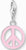 Thomas Sabo Charm-hänge med rund Peace-symbol, rosa emalj, sterlingsilver