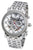 Carl von Zeyten Damen-Armbanduhr mit silbernem Edelstahlband und Skelettzifferblatt