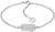 Tommy Hilfiger silver necklace with curb chain and dog tag pendant