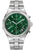 Bulova Herren-Chronograph mit grünem Zifferblatt und Edelstahlarmband