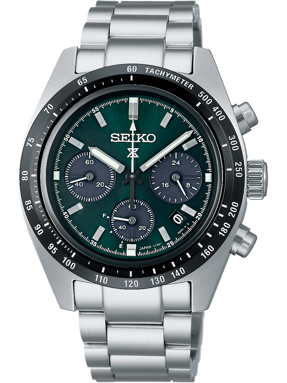 Seiko Prospex Speedtimer SSC933P1 Herrenuhr Grün • Solarbetriebener Chronograph • Saphirglas