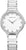 Bering damklocka: vit urtavla, zirkoniaindex, keramiskt armband, safirglas