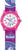 Scout flickklocka med rosa glitterarmband och rund urtavla