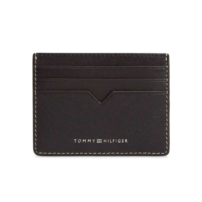 Dunkelbraunes Lederarmband-Etui mit Tommy Hilfiger Prägung