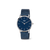 Boccia Damenarmbanduhr mit blauem Zifferblatt und Milanaiseband, Titan-Gehäuse