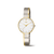 Boccia Damenarmbanduhr aus Reintitan, zweifarbig silber/gold, rundes Zifferblatt