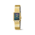 Boccia Damenarmbanduhr mit goldenem Metallarmband und blauem Perlmuttzifferblatt