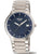 Herrenarmbanduhr Boccia Titanium mit Titanband, blauem Zifferblatt und Datumsanzeige