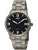 Herren-Armbanduhr mit schwarzem Zifferblatt, Titangehäuse, Edelstahlarmband, 10 bar Wasserdicht
